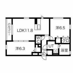 ベルメゾン霞ヶ丘の物件間取画像